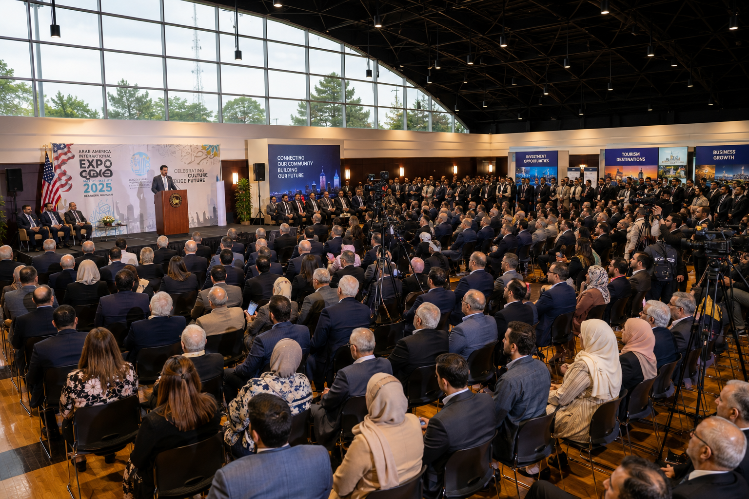 Opening ceremony hall at the Dearborn expo