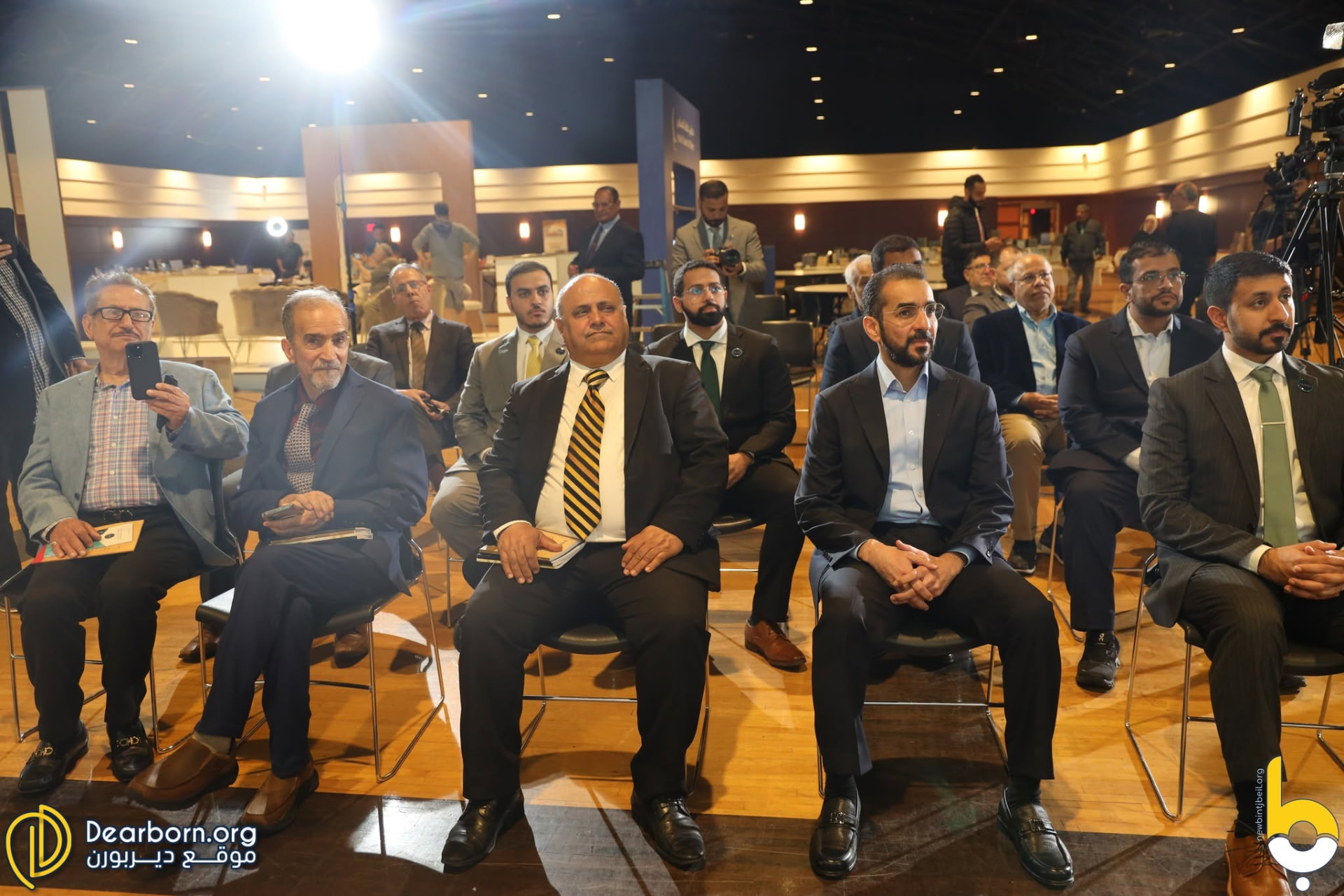 Officials and professionals in the audience